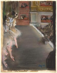 Dancers at the Old Opera House, c. 1877. Creator: Edgar Degas