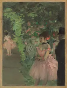 Dancers Backstage, 1876/1883. Creator: Edgar Degas