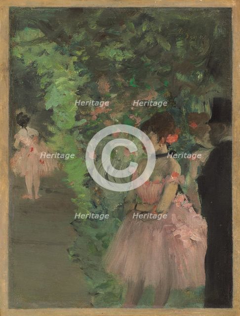 Dancers Backstage, 1876/1883. Creator: Edgar Degas.