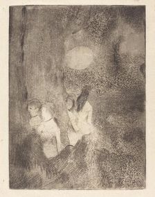 Dancers in the Wings, 1879/1880. Creator: Edgar Degas