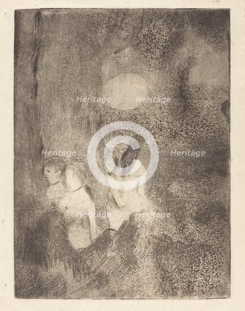 Dancers in the Wings, 1879/1880. Creator: Edgar Degas.