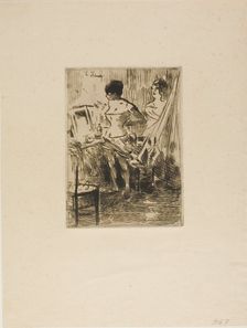 Dancers in their Dressing Room, c. 1876. Creator: Jean Louis Forain