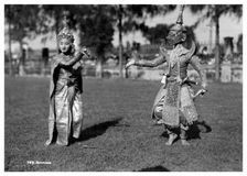 Dancers in traditional dress, Bangkok, Thailand, early 20th century(?)
