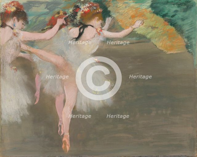 Dancers in White, ca 1878.