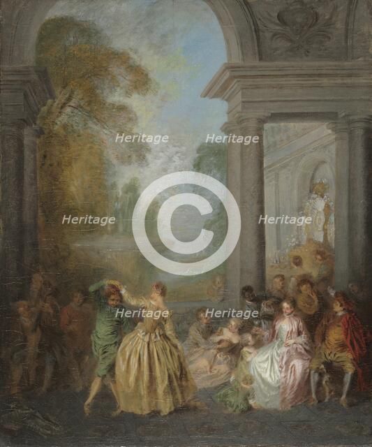 Dancers in a Pavilion, 1720s. Creator: Jean-Baptiste Pater (French, 1695-1736).