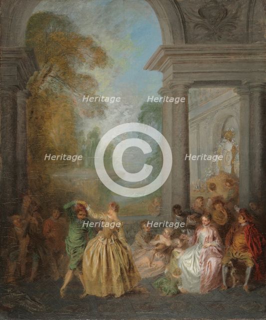 Dancers in a Pavilion, 1720s. Creator: Jean-Baptiste Pater (French, 1695-1736).