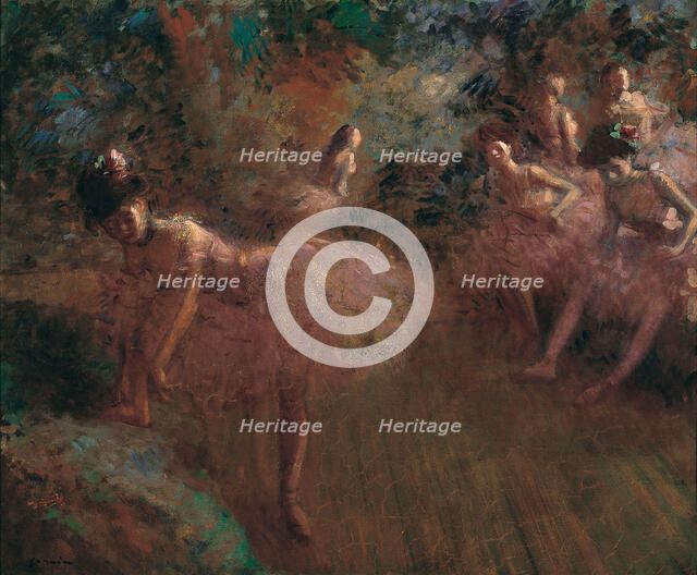 Dancers in pink. Artist: Forain, Jean-Louis (1852-1931)