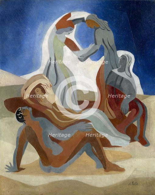 Dancers on a Beach. Artist: Exter, Alexandra Alexandrovna (1882-1949)