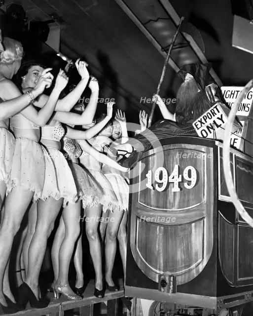 Dancers on New Year's Eve celebrations at the Trocadero Restaurant, Leicester Square, London, 1949. Creator: Unknown.