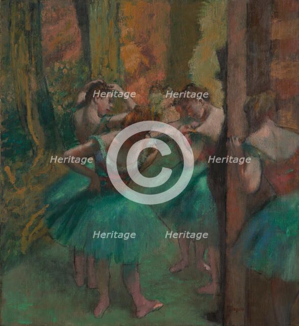 Dancers, Pink and Green, ca. 1890. Creator: Edgar Degas.