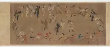 Dancing the Bon Odori, Edo period, second quarter, 17th century. Creator: Unknown