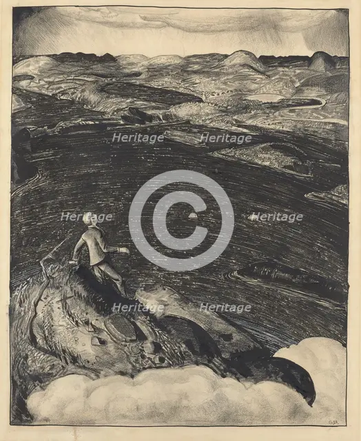 Dancing Town (The Top of the World), 1922. Creator: George Wesley Bellows.