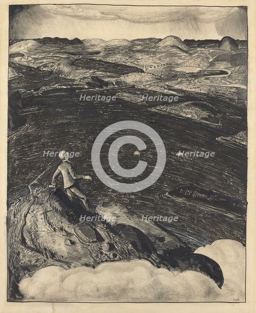 Dancing Town (The Top of the World), 1922. Creator: George Wesley Bellows.