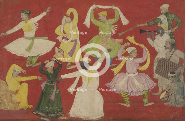 Dancing Villagers, c1730. Creator: Pandit Seu.