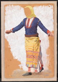 Dancing woman, Megara, 1910. Creator: Niels Skovgaard