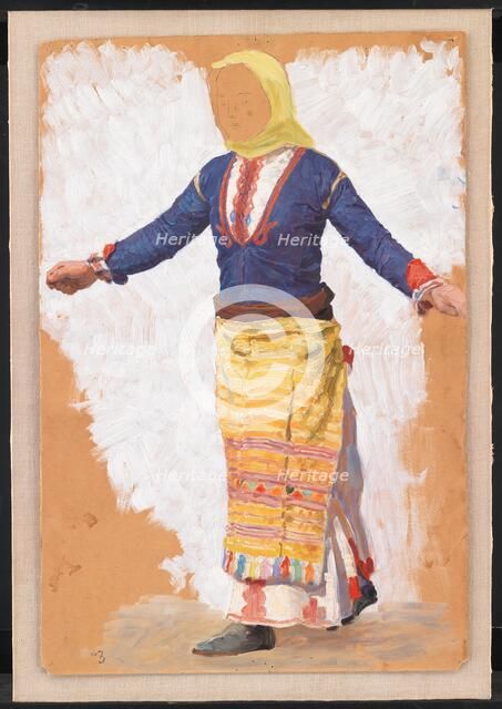 Dancing woman, Megara, 1910. Creator: Niels Skovgaard.