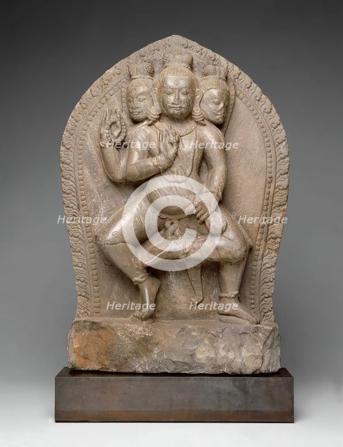 Dancing Bhairava, A Horrific Form of God Shiva, 13th/14th century. Creator: Unknown.