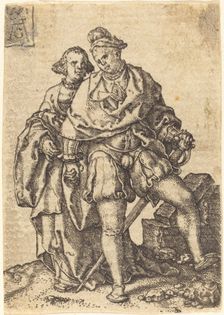 Dancing Couple, 1551. Creator: Heinrich Aldegrever
