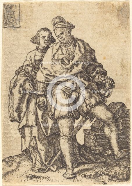 Dancing Couple, 1551. Creator: Heinrich Aldegrever.