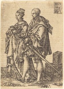 Dancing Couple, 1551. Creator: Heinrich Aldegrever