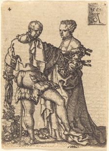Dancing Couple, 1551. Creator: Heinrich Aldegrever