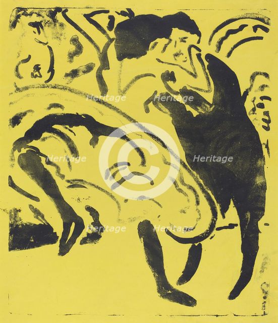 Dancing Couple, 1909. Creator: Ernst Kirchner.