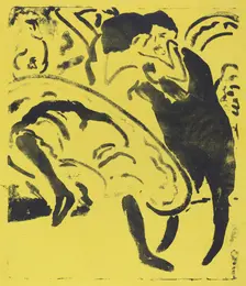Dancing Couple, 1909. Creator: Ernst Kirchner