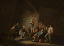 Dancing Couple, c.1635. Creator: Adriaen van Ostade