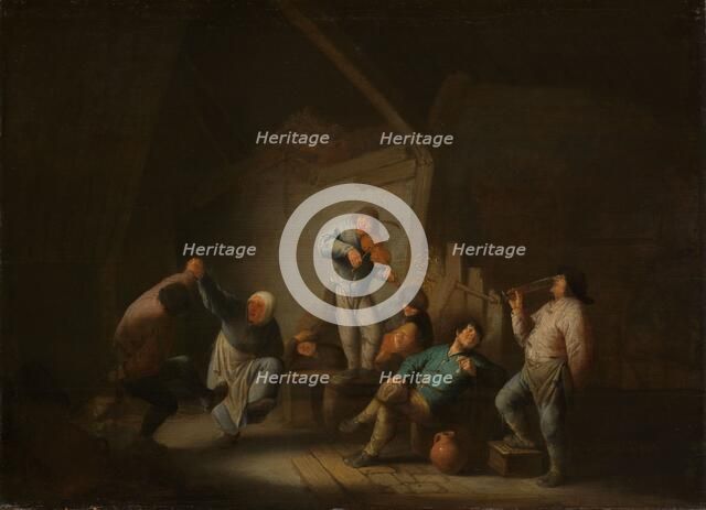 Dancing Couple, c.1635. Creator: Adriaen van Ostade.
