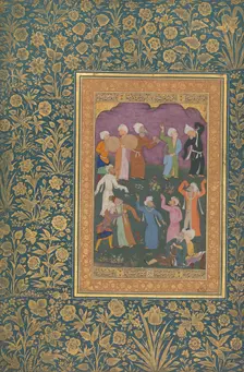 Dancing Dervishes, Folio from the Shah Jahan Album, recto: ca. 1610; verso: ca. 1530-50. Creator: Mir Ali Haravi