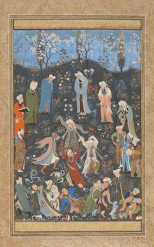 Dancing Dervishes, Folio from a Divan of Hafiz, ca. 1480. Creator: Bihzad