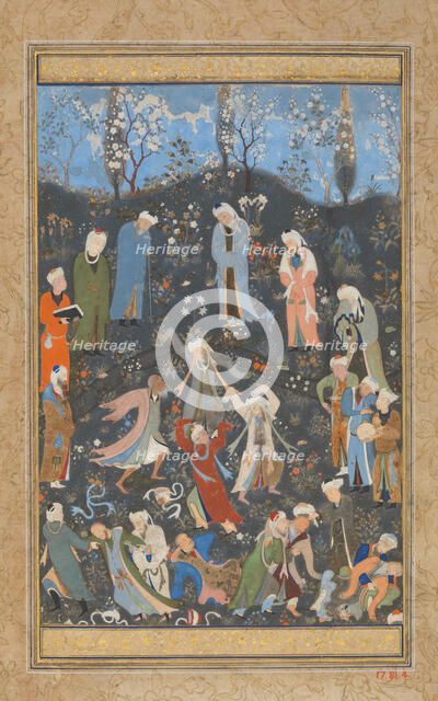 Dancing Dervishes, Folio from a Divan of Hafiz, ca. 1480. Creator: Bihzad.