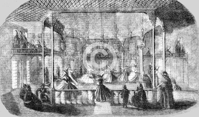 'Dancing Dervishes of Constantinople', 1854. Creator: Unknown.