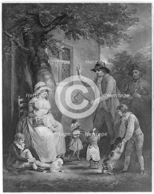 Dancing Dogs, 1790. Creator: Thomas Gaugain.