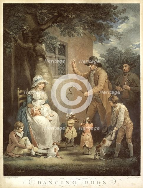 Dancing Dogs, c. 1800. Artist: Morland, George (1736-1804)