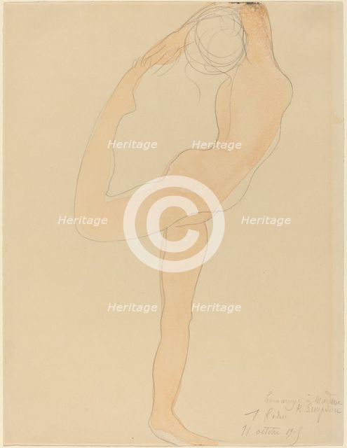 Dancing Figure, 1905. Creator: Auguste Rodin.