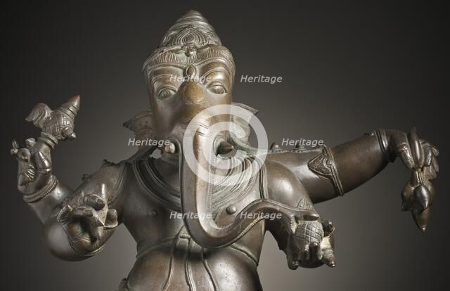 Dancing Ganesha, Lord of Obstacles, 16th-17th century. Creator: Unknown.