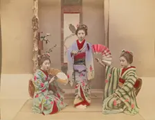Dancing Girls, 1897. Creator: Ogawa Kazumasa