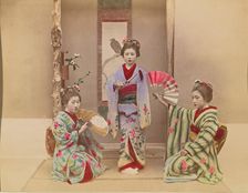 Dancing Girls, 1897. Creator: Ogawa Kazumasa