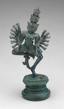 Dancing Hevajra (Ardhaparyanka), Angkor period, 12th/13th century. Creator: Unknown