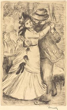 Dancing in the Country (La danse a la campagne), c. 1890. Creator: Pierre-Auguste Renoir