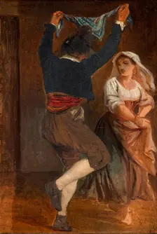 Dancing Italian, c1839. Creator: Wilhelm Marstrand