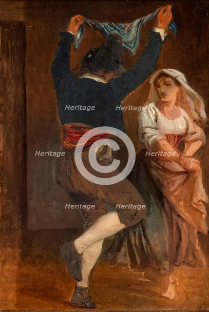 Dancing Italian, c1839. Creator: Wilhelm Marstrand.
