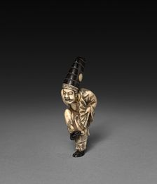 Dancing Man with Fan, 19th century. Creator: Unknown