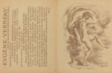 Dancing Nude and Advertisement for Eugène Verneau's "Estampes décoratives" [verso],1897. Creator: Louis Anquetin