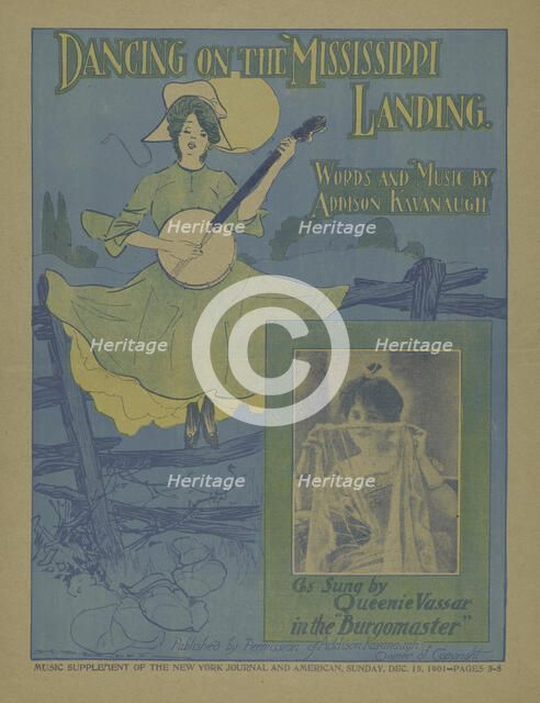 'Dancing on the Mississippi landing', 1901. Creator: Henry Brevoort Eddy.