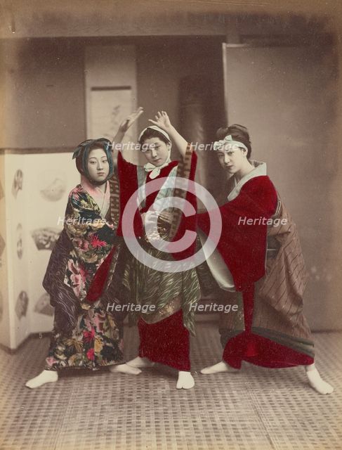 Dancing Party, 1870s-1890s. Creator: Kusakabe Kimbei.