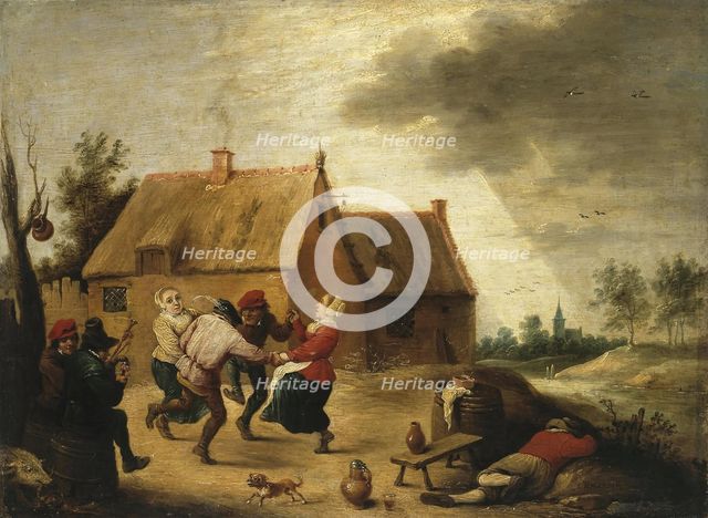 Dancing Peasants, 1660. Creator: Abraham Teniers.