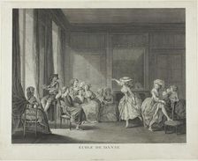 Dancing School, 1785. Creator: François Nicolas Barthélemy Dequevauviller