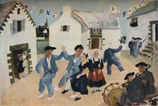 Dancing Sailors, Brittany by Christopher Woods 1930, (1936). Creator: Christopher Wood
